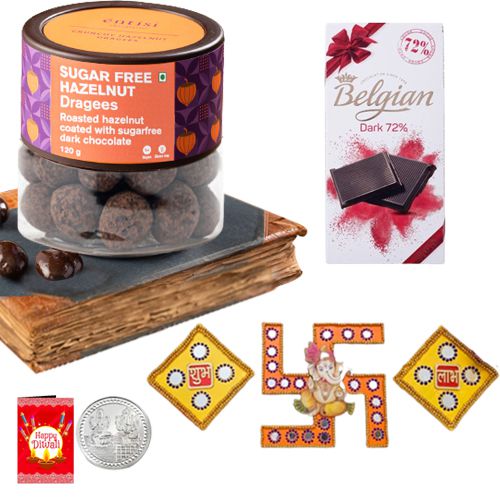 Sugar-free Hazelnut Dragee and Belgian Chocolate