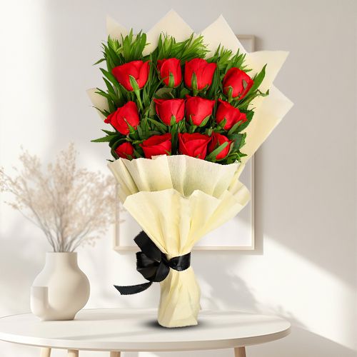 Elegant Red Roses Arrangement