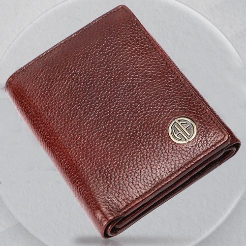 Stylish RFID Protected Trifold Leather Mens Wallet