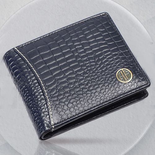 Fancy Leather RFID Protected Mens Wallet