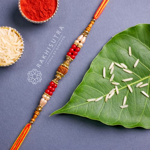 Beautifying Rudraksha Rakhi