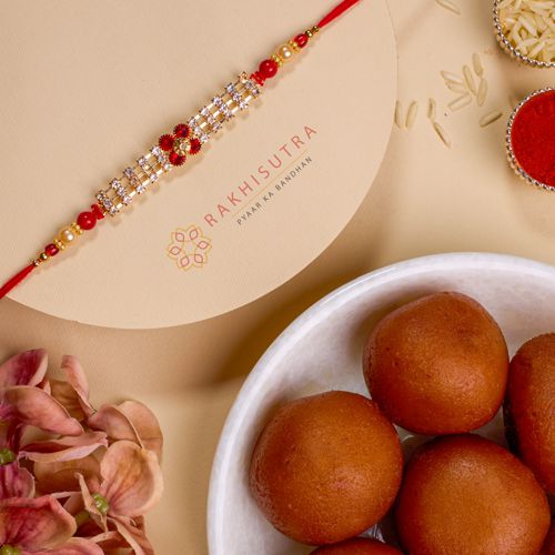 Rakhi Love  N  Gulab Jamun Bliss Gift Set