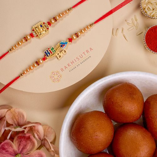 Spiritual Rakhi Duo with Gulab Jamun Delight