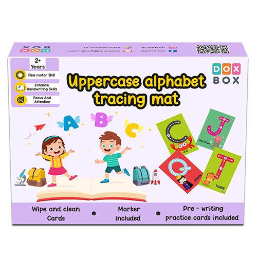 Versatile Uppercase Flashcards with Marker